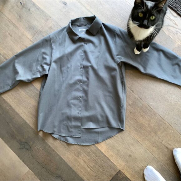 Goldwin Act Wool Shirt - Blue Gray - Picture 5 of 10